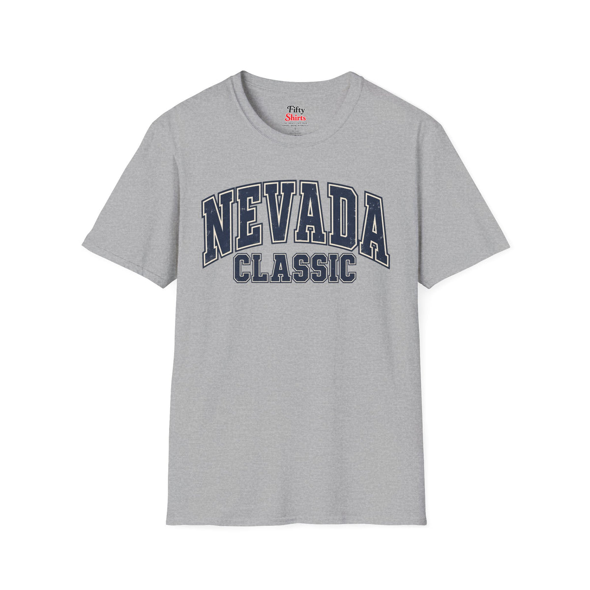 Nevada Classic Unisex Softstyle T Shirt State Name Graphic Tee
