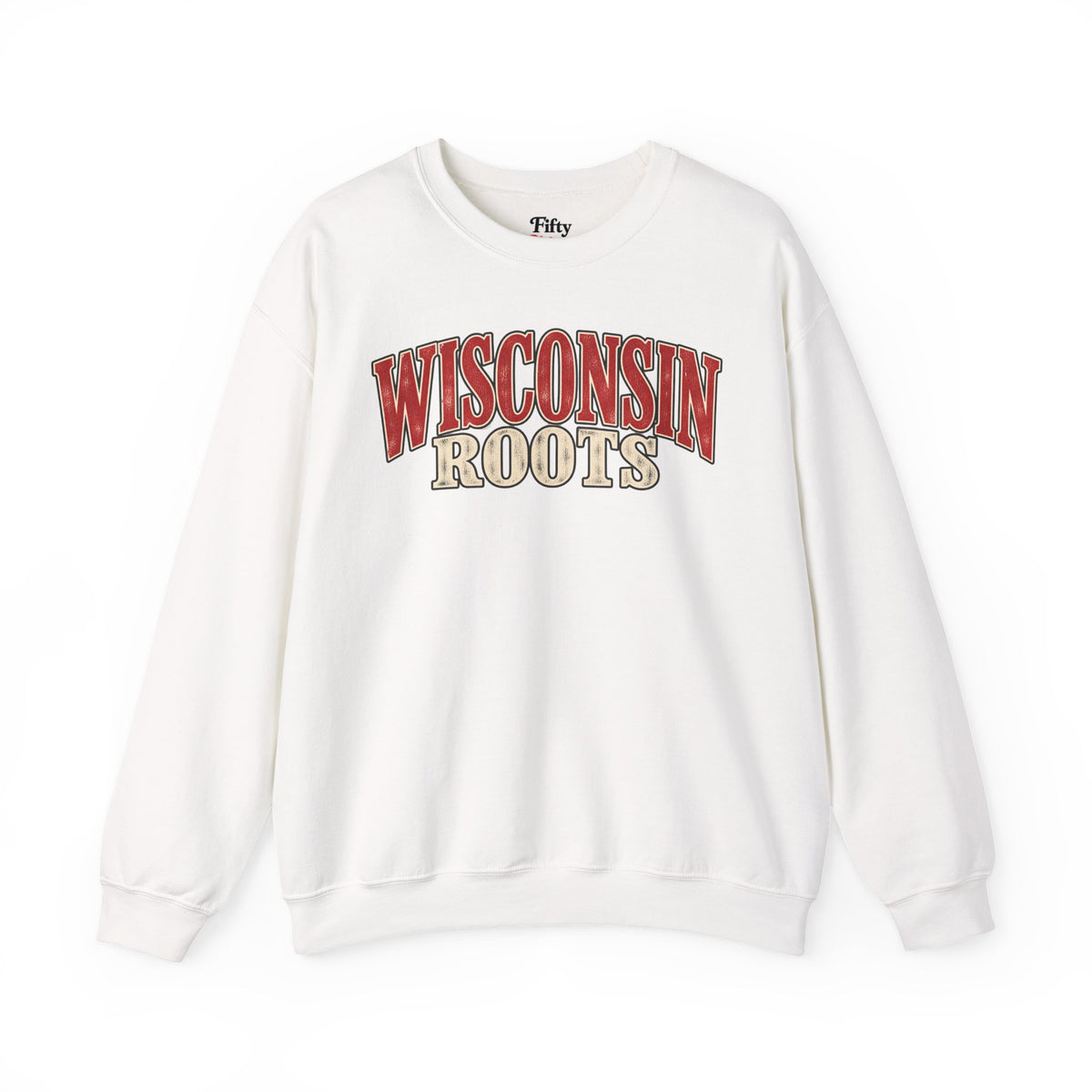 Wisconsin Roots Unisex Crewneck Sweatshirt State Name Graphic
