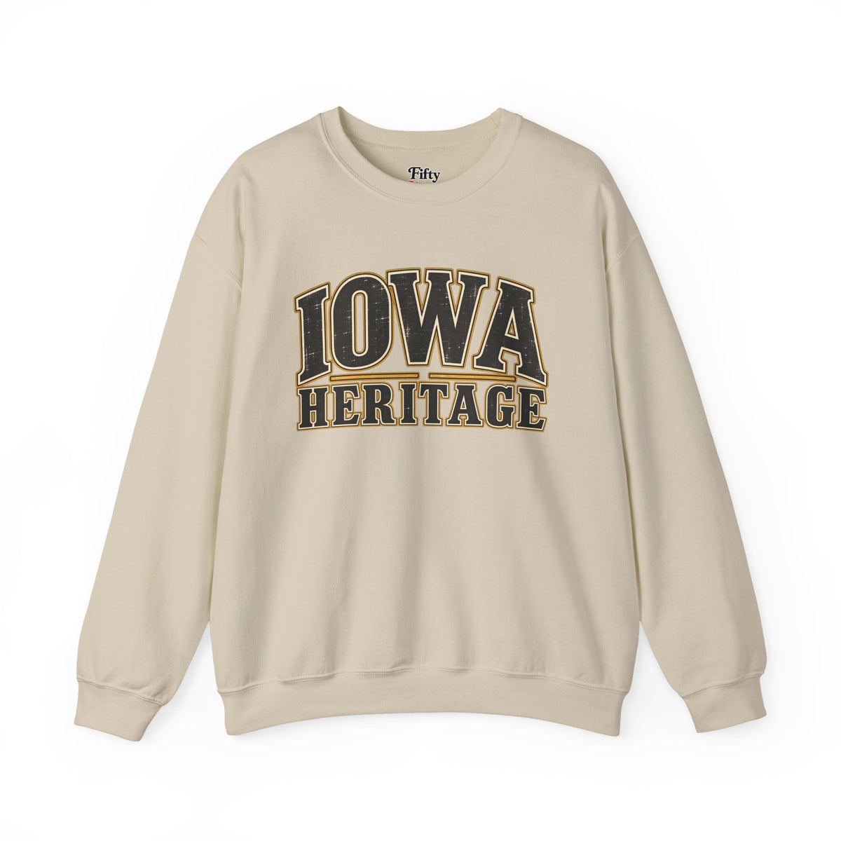 Iowa Heritage Unisex Crewneck Sweatshirt State Name Graphic