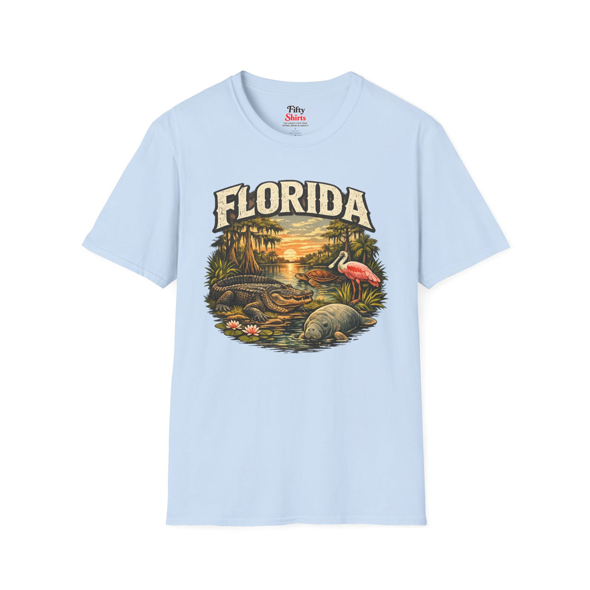 Florida Wildlife Unisex Softstyle T Shirt State Pride Graphic Tee Collections FS03