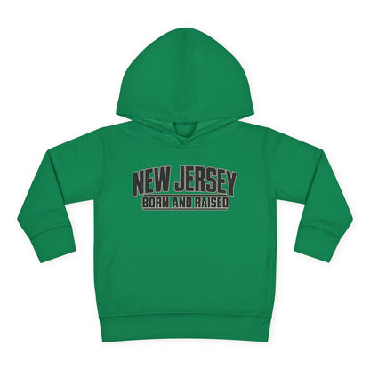 New Jersey Born and Raised Modern Streetwear Unisex Toddler Pullover Fleece Hoodie