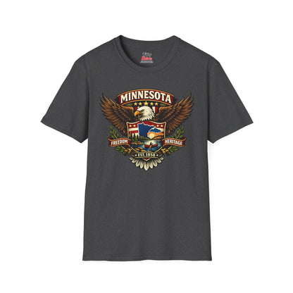 Minnesota Americana Eagle Unisex Softstyle T Shirt State Pride Graphic Tee Collections FS03