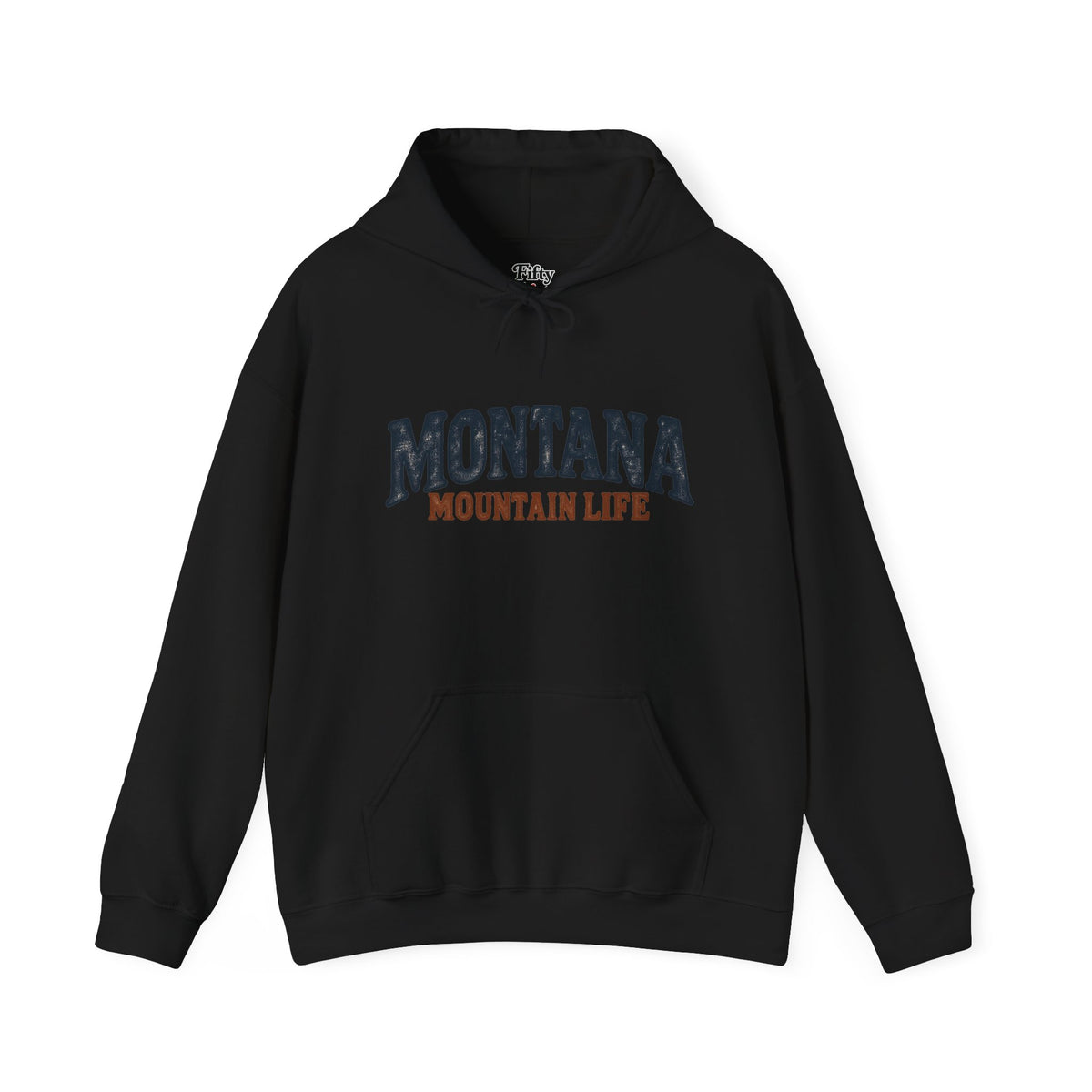 Montana Mountain Life Unisex Hoodie State Name Graphic