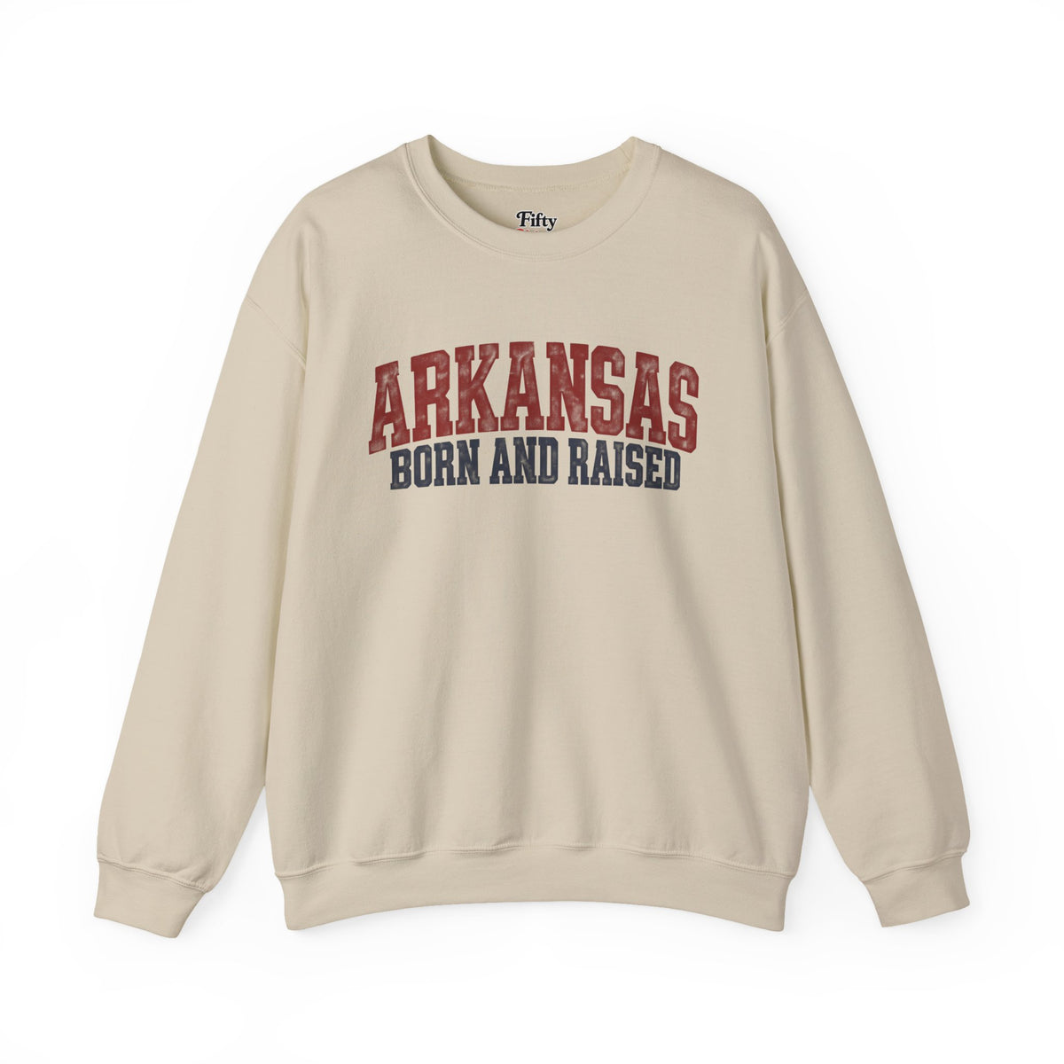 Arkansas Born and Raised Rugged Workwear Unisex Sweatshirt Graphic