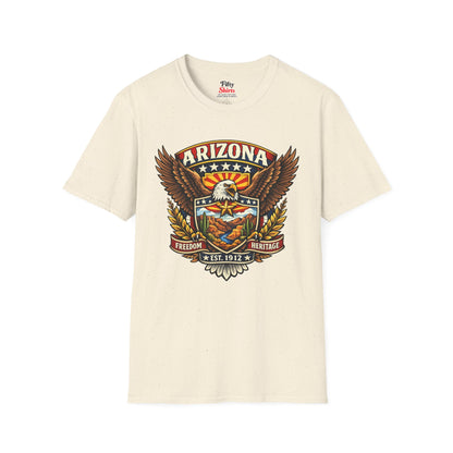 Arizona Americana Eagle Unisex Softstyle T Shirt State Pride Graphic Tee Collections FS03
