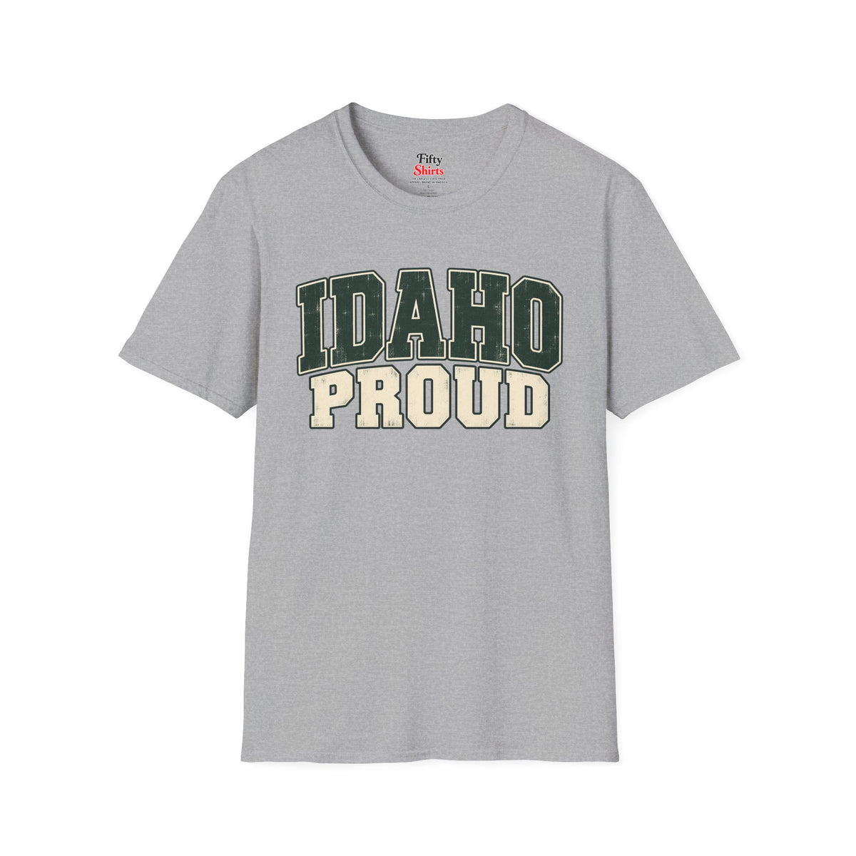 Idaho Proud Unisex Softstyle T Shirt State Name Graphic Tee