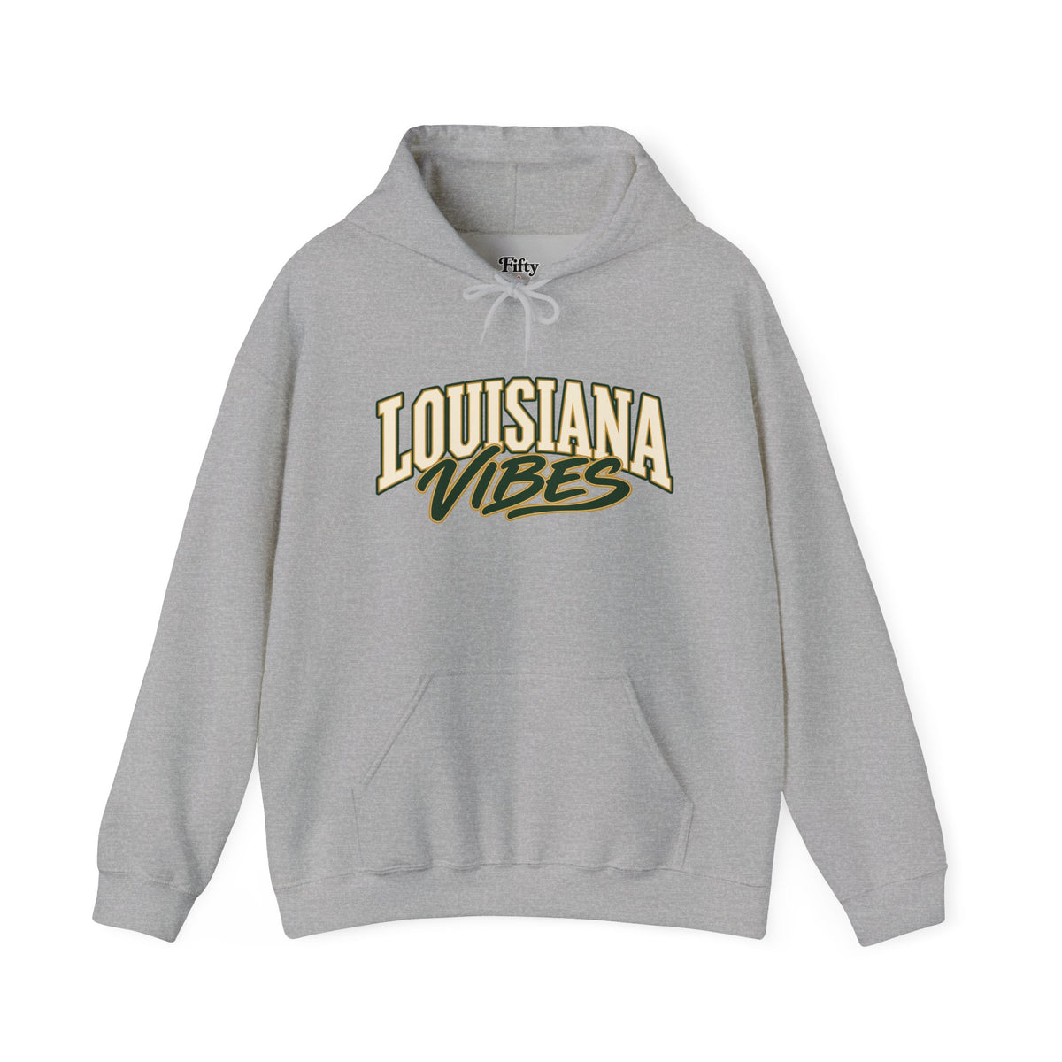 Louisiana Vibes Unisex Hoodie State Name Graphic