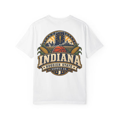 Indiana Hoosier State Supply Co. Unisex Comfort Color 1717 Streetwear Graphic Tee