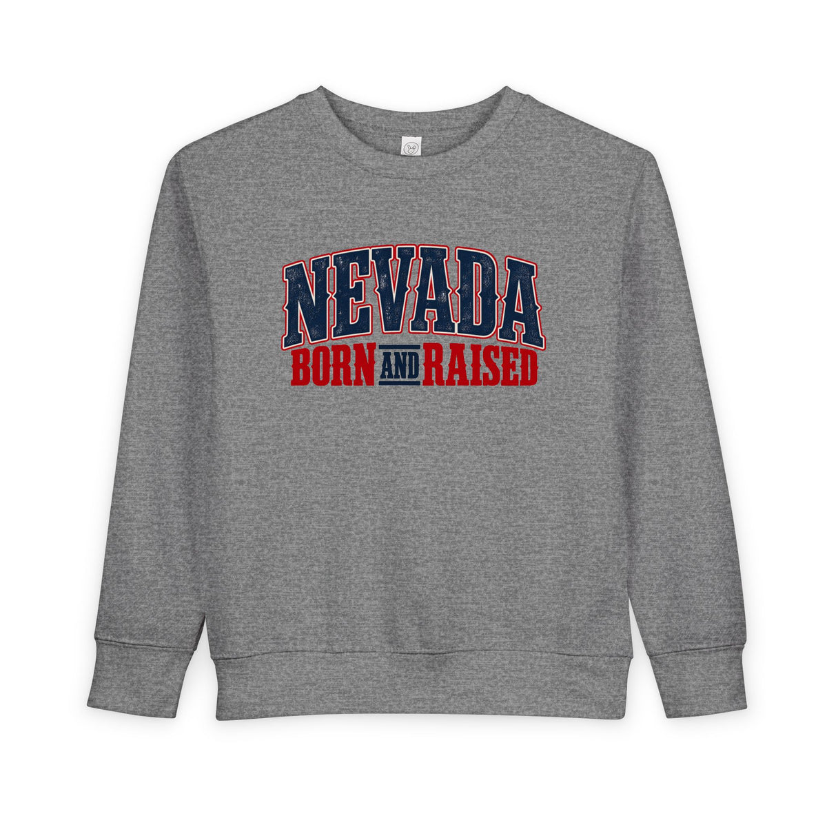 Nevada Born and Raised Premium Western Heritage Unisex Toddler Sweatshirt