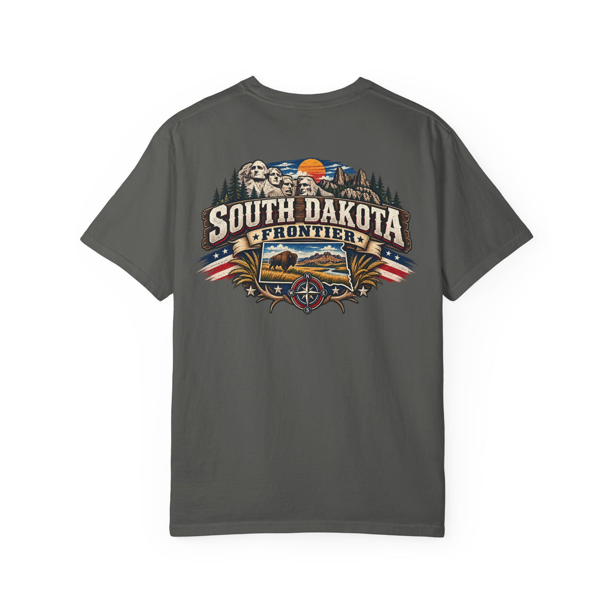 South Dakota Frontier Unisex Comfort Color 1717 Streetwear Graphic Tee