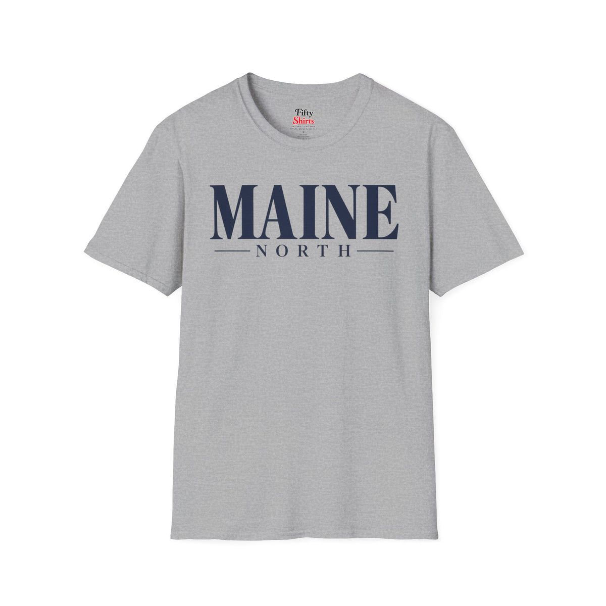 Maine North Unisex Softstyle T Shirt State Name Graphic Tee