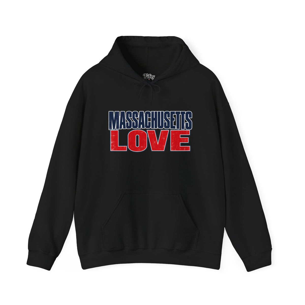 Massachusetts Love Unisex Hoodie State Name Graphic