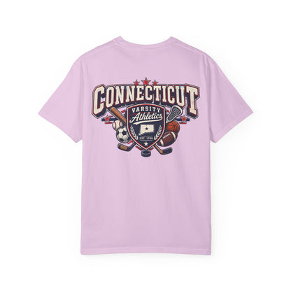 Connecticut Varsity Athletics  Unisex Comfort Color 1717 Streetwear Graphic Tee