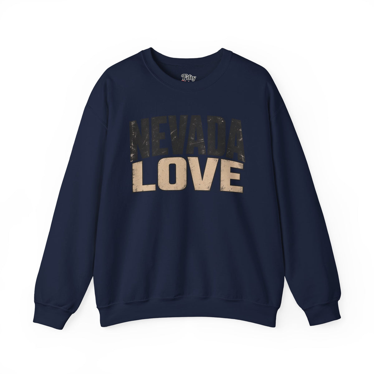 Nevada Love Unisex Crewneck Sweatshirt State Name Graphic