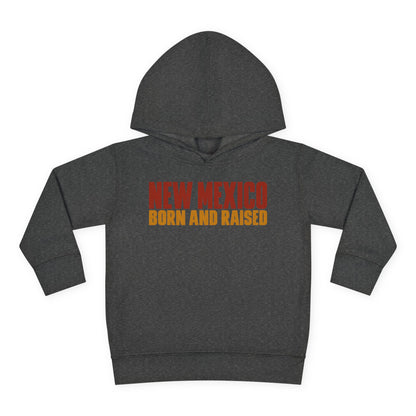 New Mexico Born and Raised Minimal Vintage Unisex Toddler Pullover Fleece Hoodie