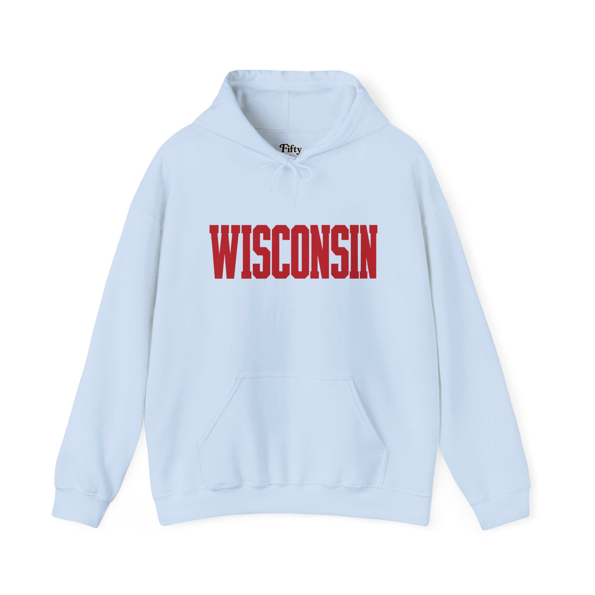 Wisconsin Unisex Hoodie State Name Graphic