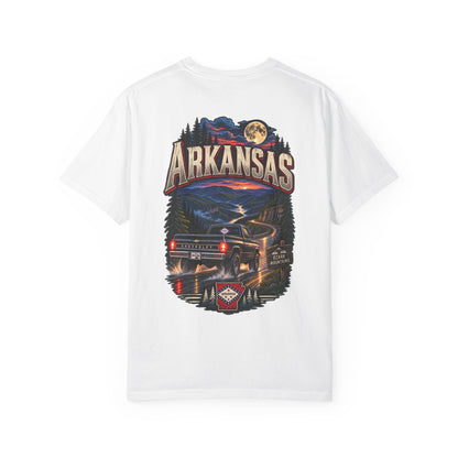 Arkansas Night Drive Unisex Comfort Color 1717 Streetwear Graphic Tee