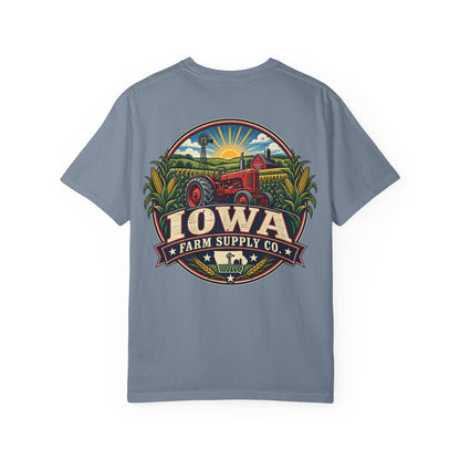 Iowa Farm Supply Co Unisex Comfort Color 1717 Streetwear Graphic Tee