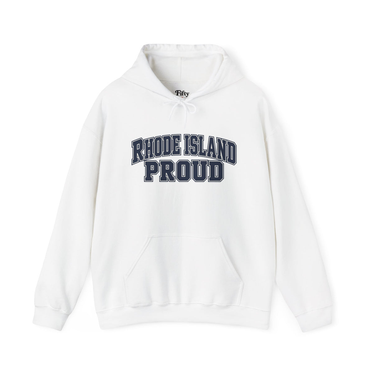 Rhode Island Proud Unisex Hoodie State Name Graphic