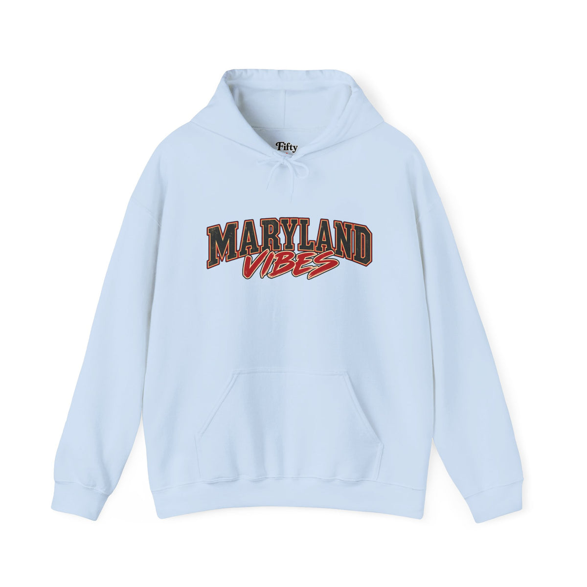 Maryland Vibes Unisex Hoodie State Name Graphic