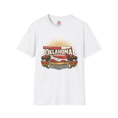 Oklahoma State Pride Unisex Softstyle T Shirt State Pride Graphic Tee Collections FS03