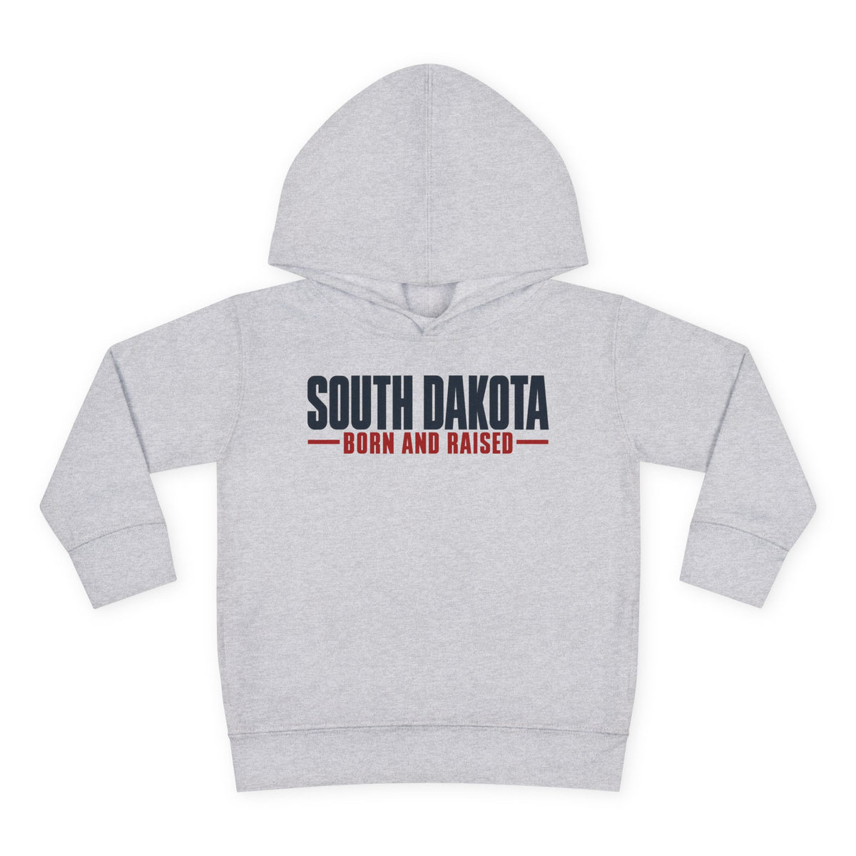 South Dakota Born and Raised Minimal Modern Heritage Unisex Toddler Pullover Fleece Hoodie
