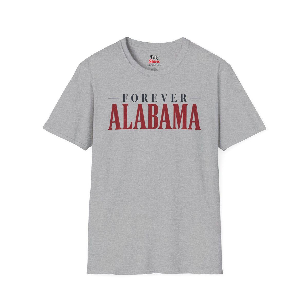 Forever Alabama Unisex Softstyle T Shirt State Name Graphic Tee