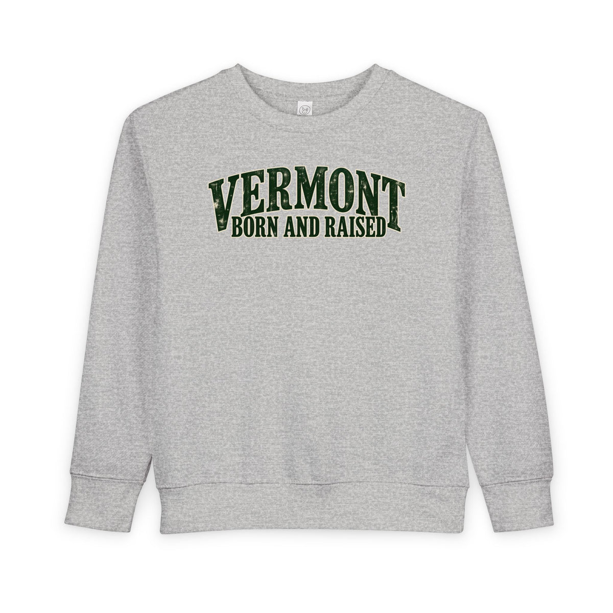 Vermont Born and Raised New England Heritage Unisex Toddler Sweatshirt