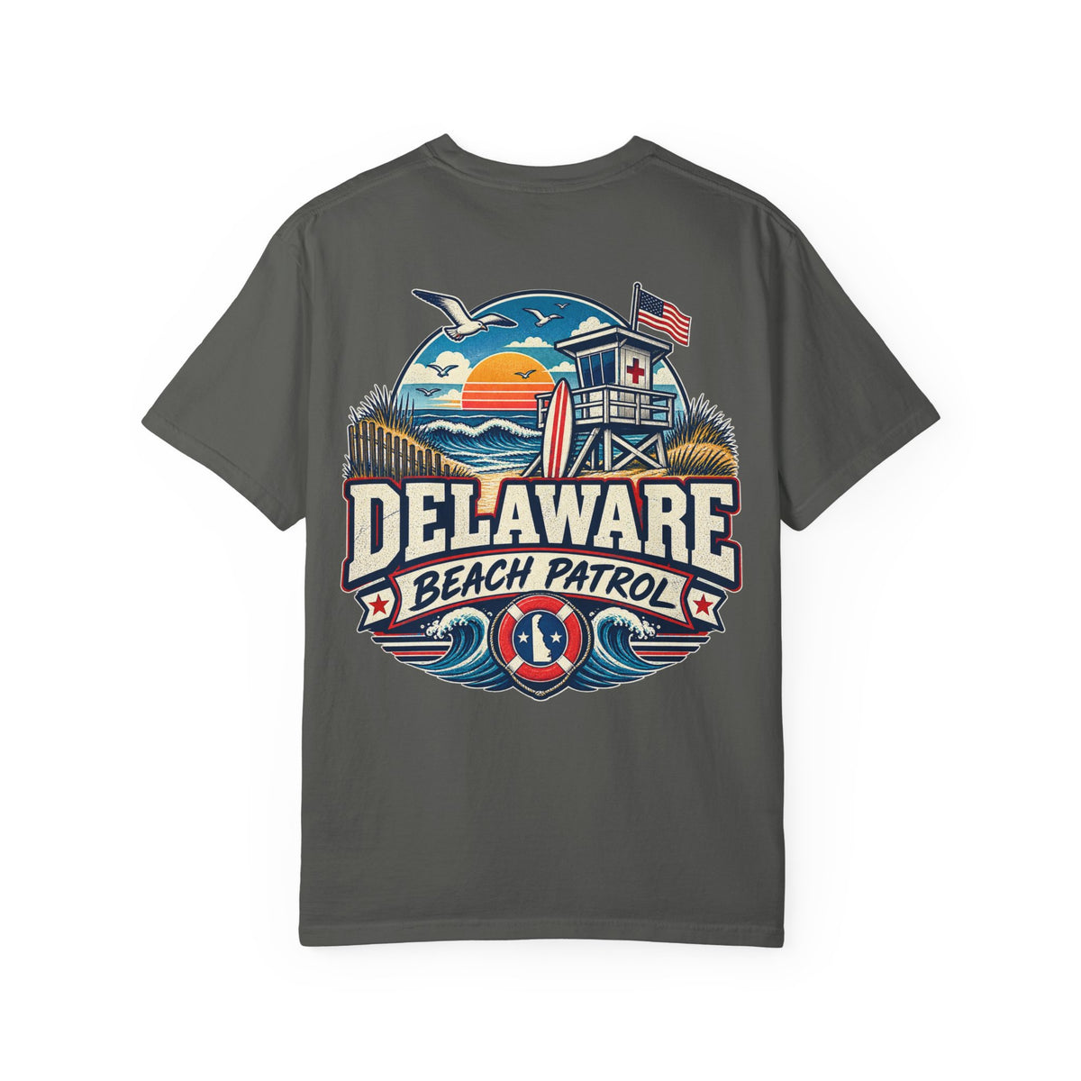 Delaware Beach Patrol  Unisex Comfort Color 1717 Streetwear Graphic Tee