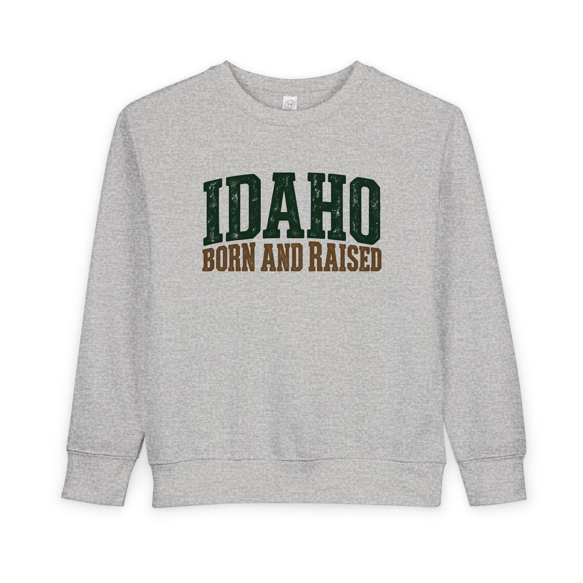 Idaho Born and Raised Pacific Northwest Heritage Unisex Toddler Sweatshirt