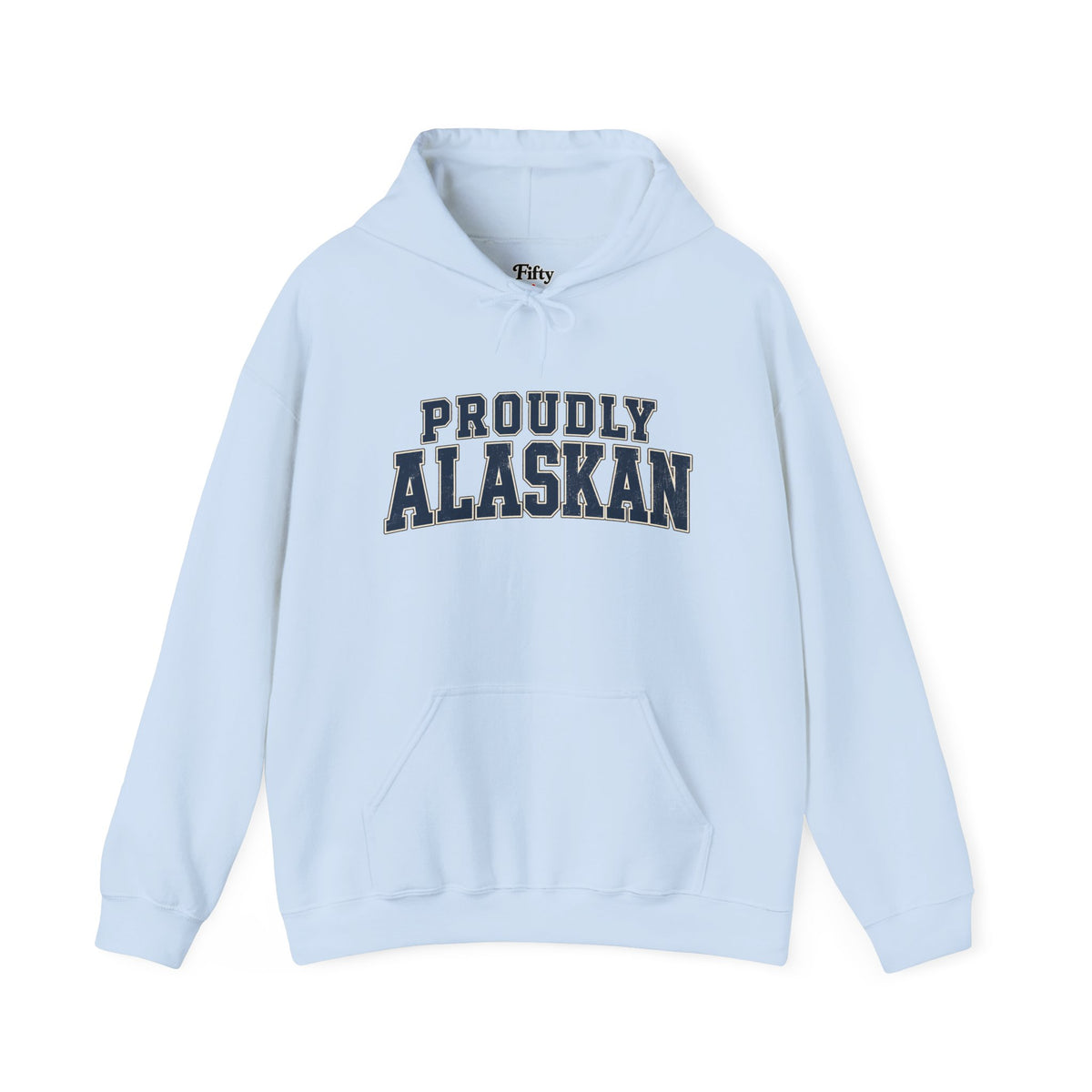 Proudly Alaskan Unisex Hoodie State Name Graphic