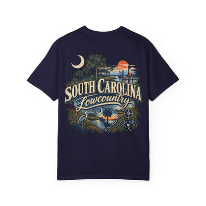 South Carolina Lowcountry Unisex Comfort Color 1717 Streetwear Graphic Tee