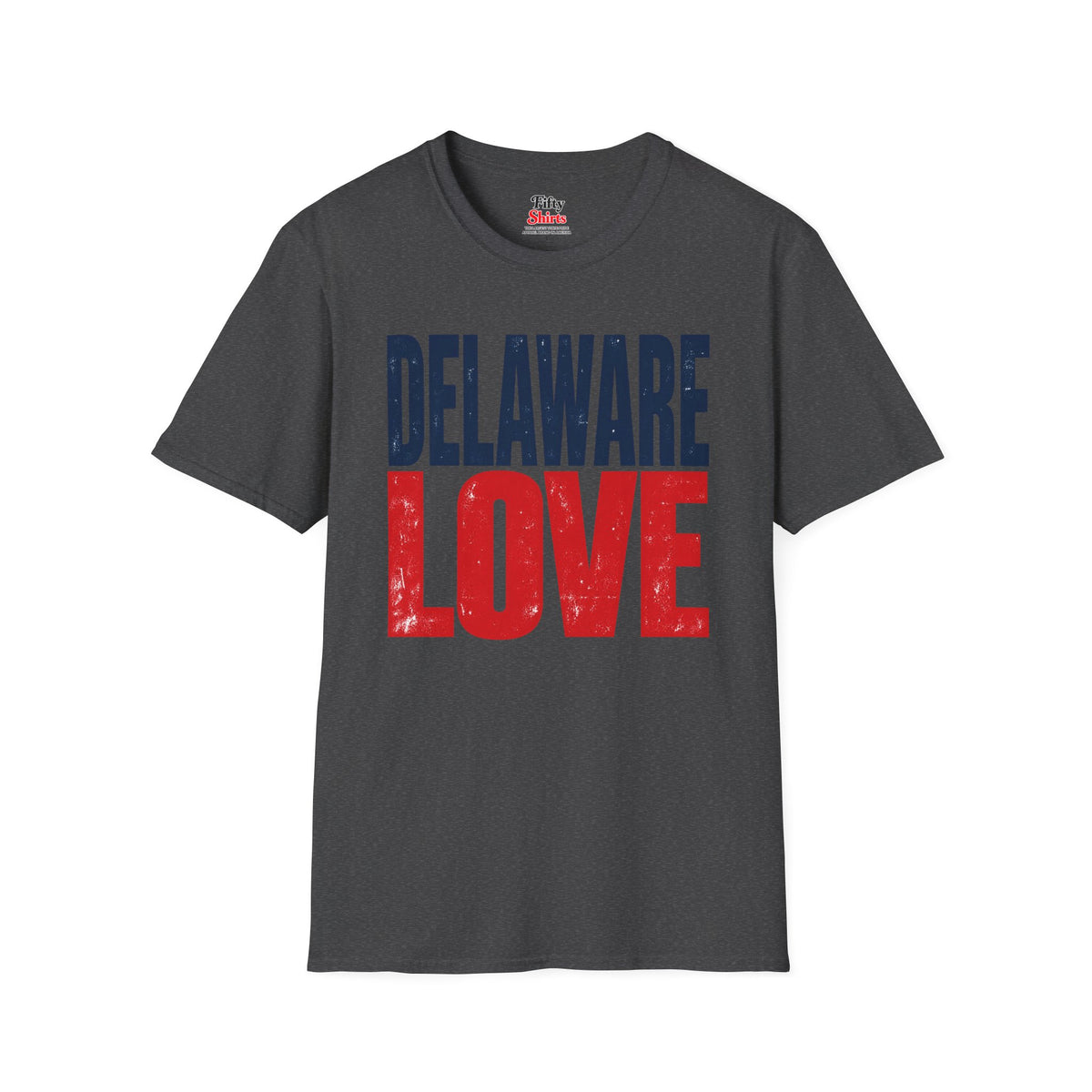 Delaware Love Unisex Softstyle T Shirt State Name Graphic Tee
