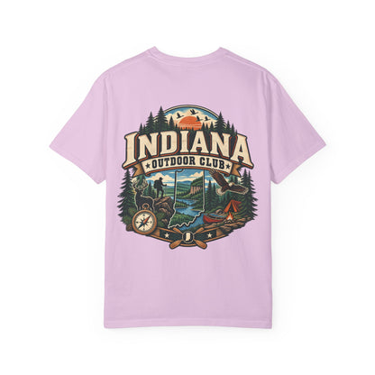 Indiana Outdoor Club Unisex Comfort Color 1717 Streetwear Graphic Tee