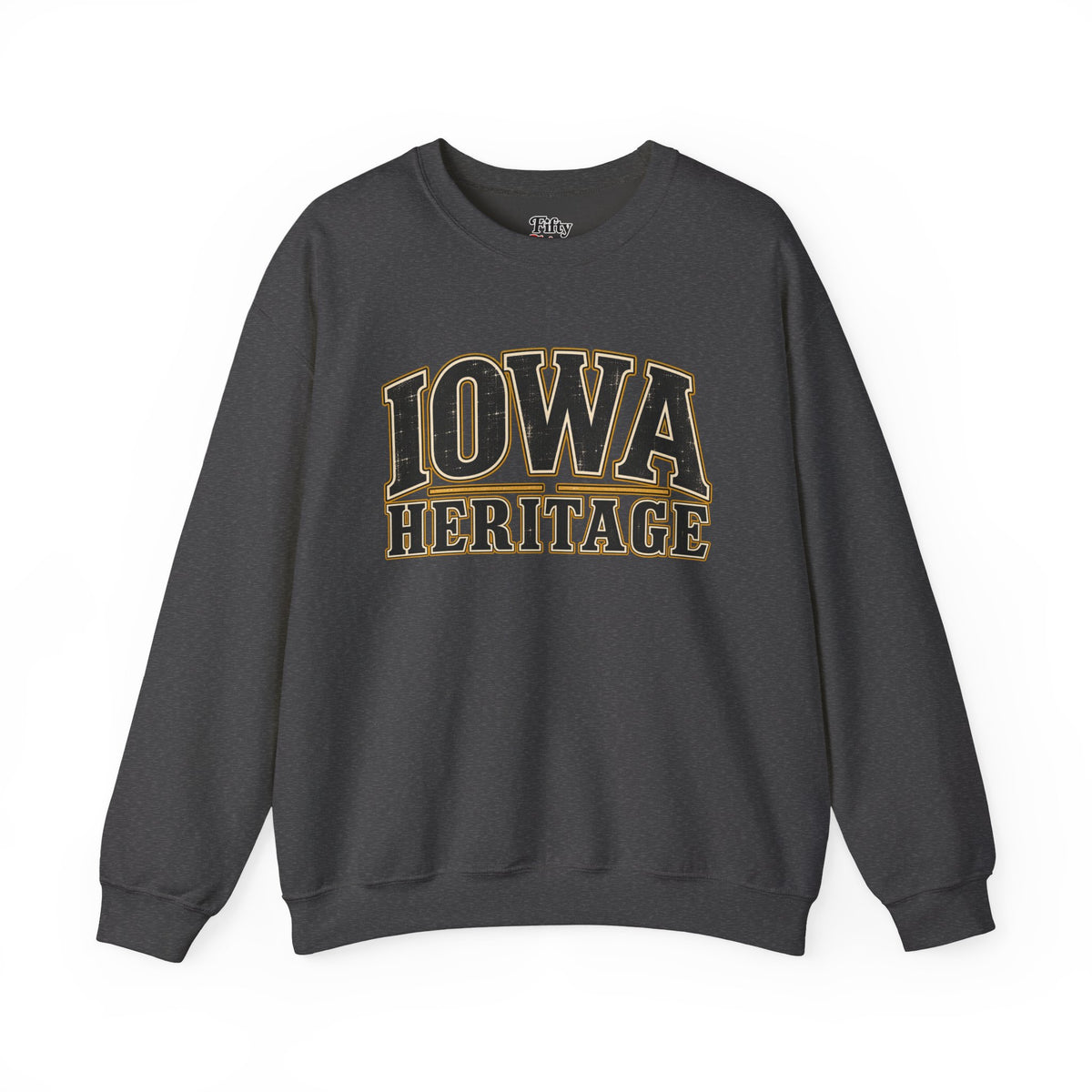 Iowa Heritage Unisex Crewneck Sweatshirt State Name Graphic