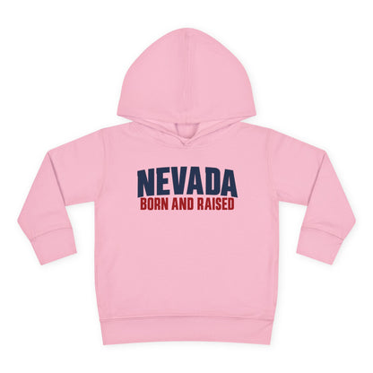 Nevada Born and Raised Minimal Heritage Unisex Toddler Pullover Fleece Hoodie