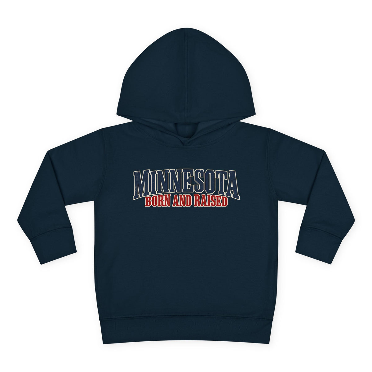 Minnesota Born and Raised Premium Northwoods Unisex Toddler Pullover Fleece Hoodie