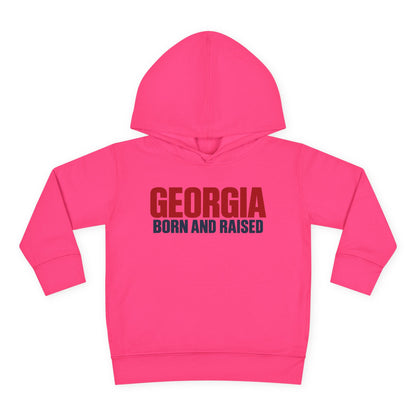 Georgia Born and Raised Minimal Modern Unisex Toddler Pullover Fleece Hoodie
