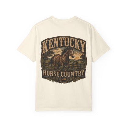 Kentucky Horse Country Unisex Comfort Color 1717 Streetwear Graphic Tee