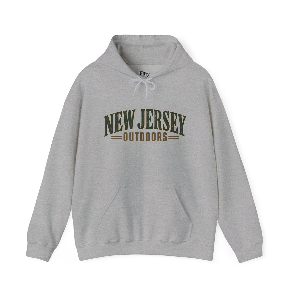 New Jersey Outdoors Unisex Hoodie State Name Graphic