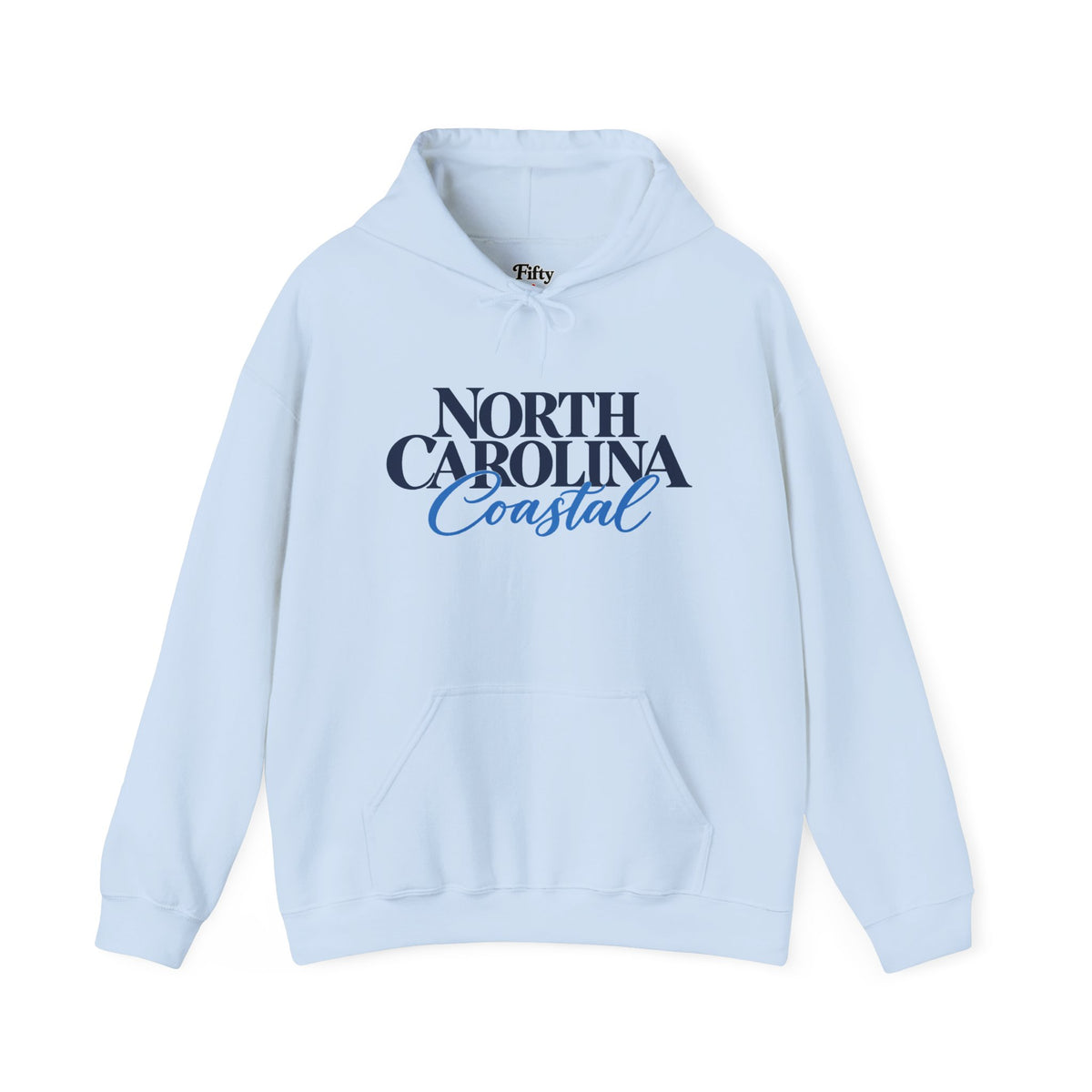 North Carolina Coastal Unisex Hoodie State Name Graphic