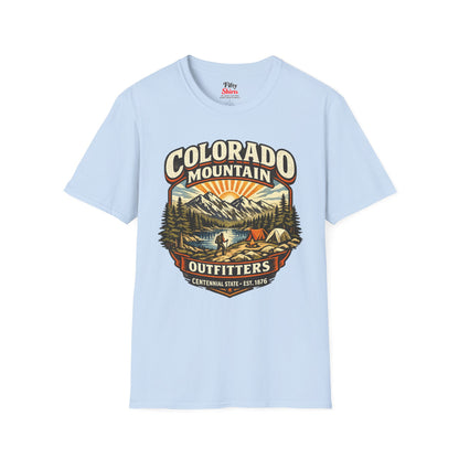 Colorado Mountain Outfitters Unisex Softstyle T Shirt State Pride Graphic Tee Collections FS03