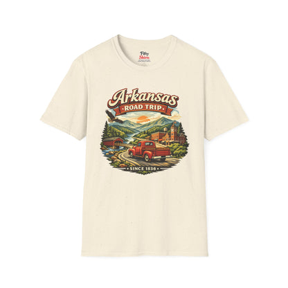 Arkansas Roadtrip Unisex Softstyle T Shirt State Pride Graphic Tee Collections FS03