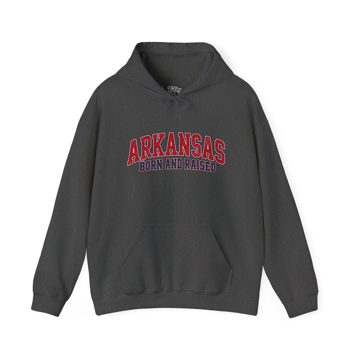 Arkansas Born and Raised Premium Collegiate Unisex Hoodie Graphic