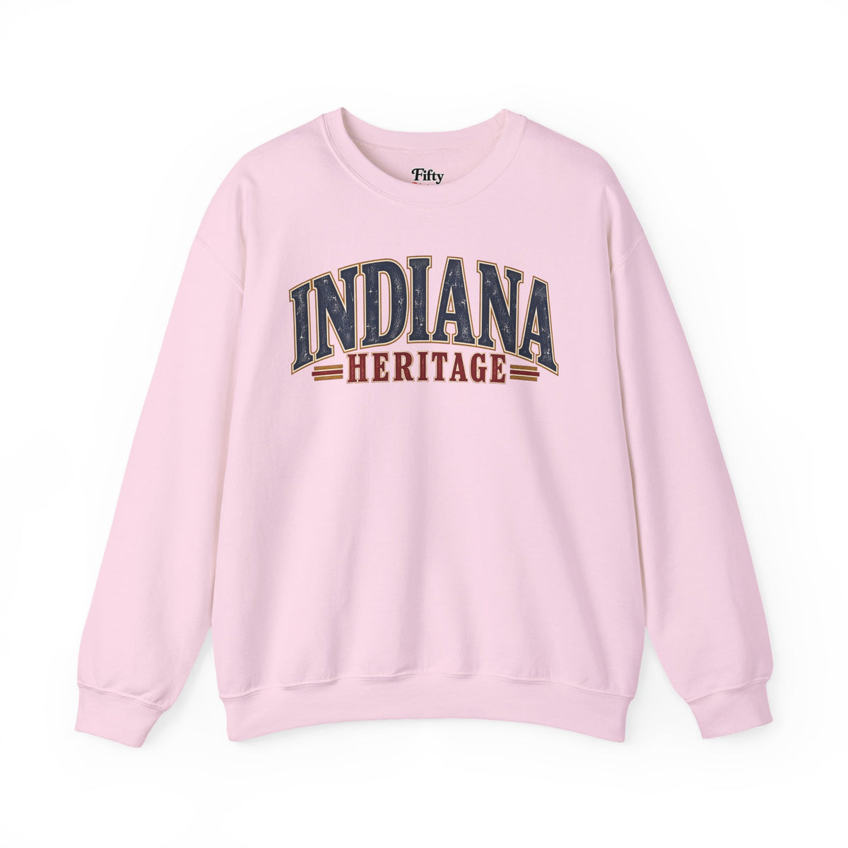 Indiana Heritage Unisex Crewneck Sweatshirt State Name Graphic