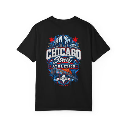 Chicago Illinois Street Athletics Unisex Comfort Color 1717 Streetwear Graphic Tee