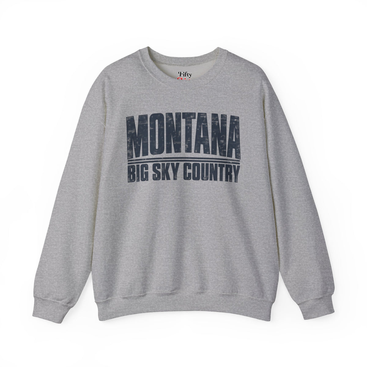 Montana Big Sky Country Unisex Crewneck Sweatshirt State Name Graphic