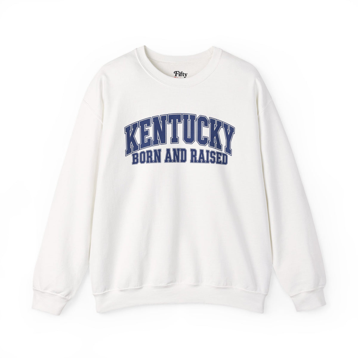 Kentucky Born and Raised Classic Collegiate Unisex Sweatshirt Graphic