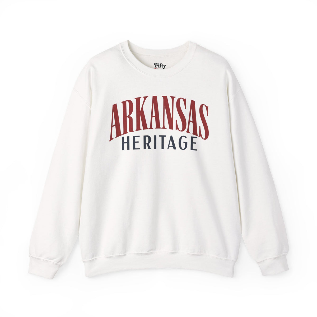 Arkansas Heritage Unisex Crewneck Sweatshirt State Name Graphic