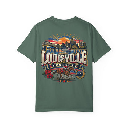 Louisville Kentucky Unisex Comfort Color 1717 Streetwear Graphic Tee